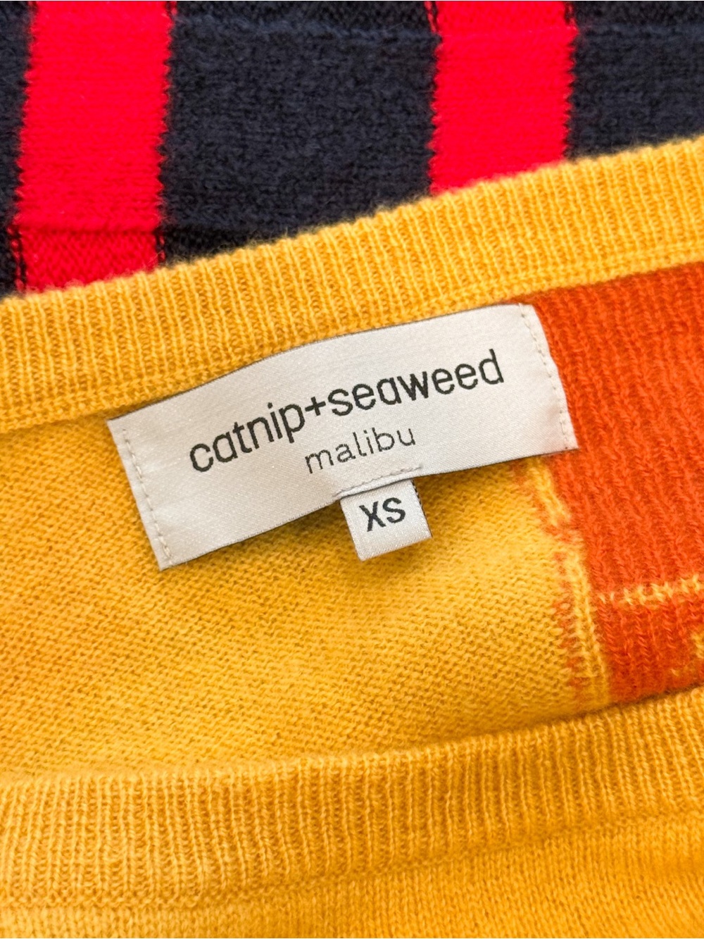 NWOT✨ Catnip + Seaweed Nipsea 100% Cashmere Cat Mermaid Sweater Marigold XS - Picture 11 of 11